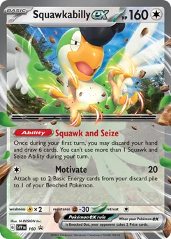 Scarlet & Violet Black Star Promos Squawkabilly ex Pokémon card